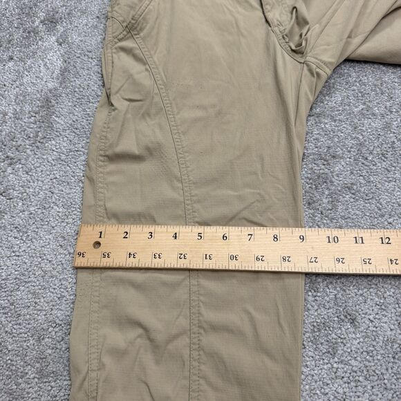 Prana Capri Pants Womens 8 Brown Tan Ankle Zip Straight Leg Outdoor Hiking 32x22 - Picture 15 of 16